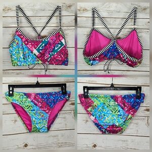 Dolfin Uglies 2 Piece Bikini Swimsuit Size Medium
